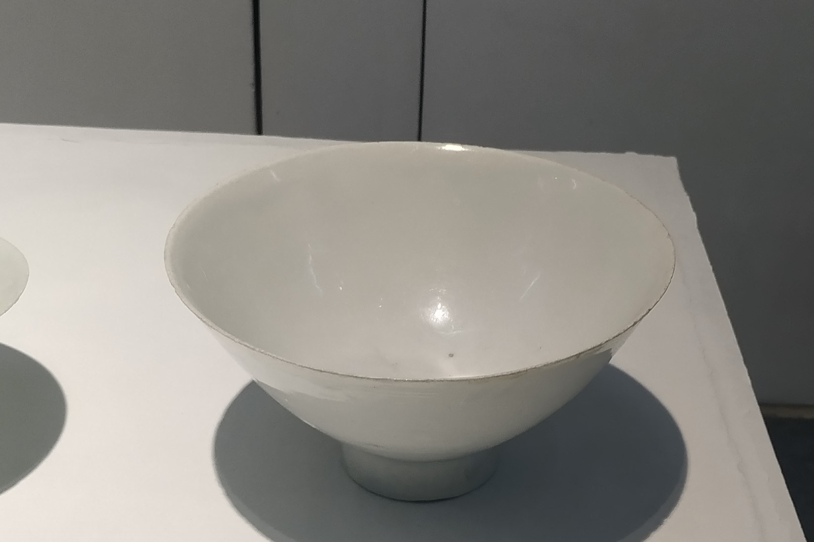 湖田窑影青高足碗